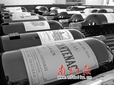 游資熱炒紅酒2010名莊酒漲20%